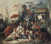 Francois Boucher The Chinese Garden oil